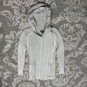 Eddie Bauer Women's Hooded Full-Zip Jacket Gray Size S Casual